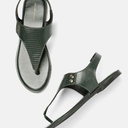 Allen Solly Women Textured Open Toe Flats-6