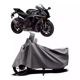 Auto Pearl Two Wheeler Cover with Bag for Yamaha YZF R1, Silver-image-43