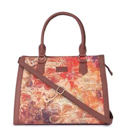 ZOUK Flower Classic Multicolor Printed Medium Handbag-70