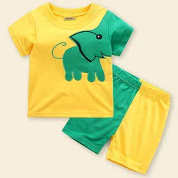 INCLUD Boys Printed Round Neck T-Shirt With Shorts-image-35