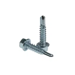 RS PRO Bright Zinc Steel M5.5 X 25 mm Hex Washer Head SS Tapping Screws, 5465884 (Pack of 100 pcs)-17