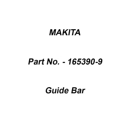 Makita Guide Bar Suitable For EA4301F, Part No 165390-9-34