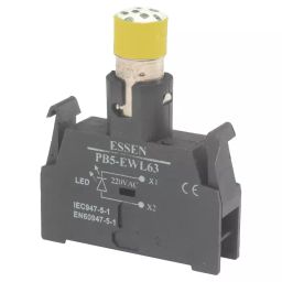 Essen Deinki PB5-EWL6 Series 24 V AC Yellow LED Holder with LED-image-13