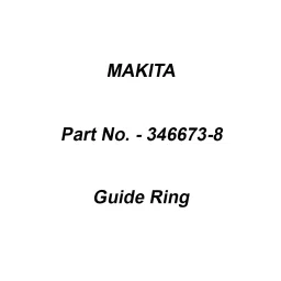 Makita Guide Ring Suitable For HR4003C, Part No 346673-8-39