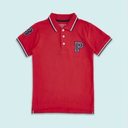 Pantaloons Junior Red Cotton Regular Fit Polo T-Shirt-image-23