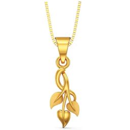 Joyalukkas Gold 22k Ternion Leaves Casual Pendants for Women-image-16