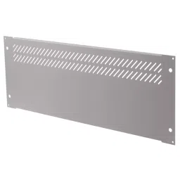 RS PRO Grey Steel Rear Panel, 4U, 84HP, Ventilated Model No 179106-27