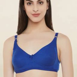 Clovia Blue Non Wired Non Padded Bra-image-100