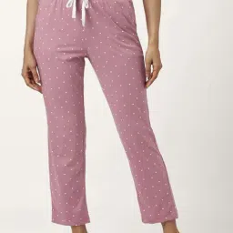 Dreamz by Pantaloons Dusty Pink Cotton Polka Dots Pyjamas-image-24