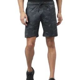AlCIS Dark Grey Anti-Static Printed Slim Fit Training Shorts-image-72