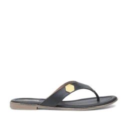 Bata Miller Black Thong Sandals-image-5