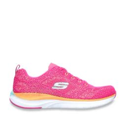 Skechers Women's ULTRA GROOVE Hot Pink Orange Sports Slip On Shoe-32