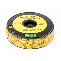 RS PRO Slide On Cable Markers Black on Yellow 3-4.2 mm, 8120865-image-39