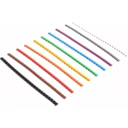 RS PRO Clip On Cable Markers Multi Colours, 8121231 (Bag of 250 Pcs)-57