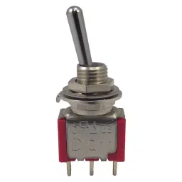 MULTICOMP PRO Toggle Switches SWITCH, SPDT, ON-OFF-ON, 5A, 28VDC, 1MS3T1B5M1QE-23