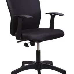 S J Corporation Olive Mid Back Office Chair (Black)-image-59