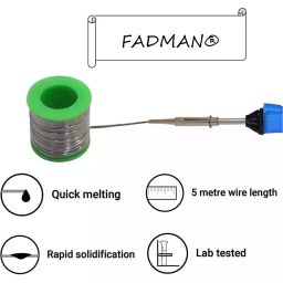 Fadman Basic 1st Beginner 8 In 1 Soldering Iron Kit 25 W Corded Flat Copper, Iron & Nickle Tip image 3