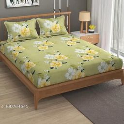 NEW TOWN Floral Superfine Queen Bedsheets-image-55