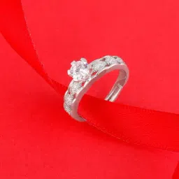GIVA 92.5 Sterling Silver Smitten by Love Ring for Women-image-12