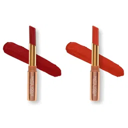 ME-ON Set of 2 Matte Vogue None-Transfer Lipsticks - Shade 06 & 17-43