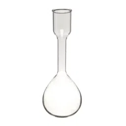 ABGIL Kohlrausch Mud Flask 200 ml Accuracy As Per Class B Transparent Borosilicate Glass, FK-349-03 image 1