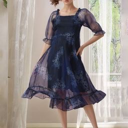 DressBerry Floral Printed Fit & Flare Dress-image-71
