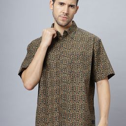 The Roadster Lifestyle Co. Men Abstract Printed Cotton Relaxed Fit Casual Shirt-image-77