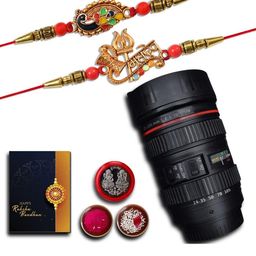 DeoDap Roli Chawal Coin Mug & Greeting Card Rakhi Gift Set-image-92