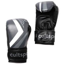 Cultsportone Pro Boxing Gloves with Antimicrobial Lining (Black)-image-53