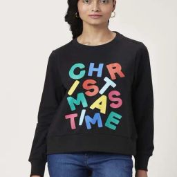 People by Pantaloons Black Printed Sweatshirt-picture-24