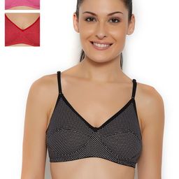 Floret Pack of 3 Printed Full-Coverage Bras-43