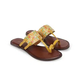 PEPPER Women Printed Ethnic One Toe Flats-38