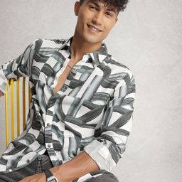 WROGN Printed Casual Shirt-image-98