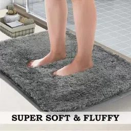 RJVT Grey Microfibre 1400 GSM Bath Rugs-picture-9