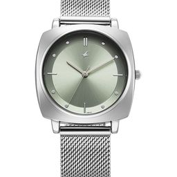 Fastrack Women Embellished Dial & Stainless Steel Bracelet Style Straps Analogue Watch 68043SM01-image-97