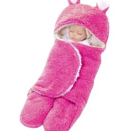 Brandonn Hooded Supersoft Wearable Wrapper Blanket - Pink-image-4