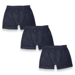 Kiddopanti Pack Of 3 Solid Boxer Shorts - Black-image-95