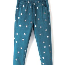 Babyhug Fleece Full Length Woollen Pant Heart Design - Teall-image-73