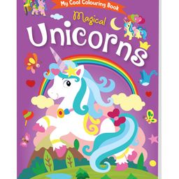 My Cool Colouring Book of Magical Unicorns: Jumbo Copy Colouring - Practice Drawing, Painting and Colouring with Reference for Kids-12