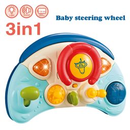 AKN TOYS 3 in 1 Baby Steering Wheel Toy Set Early Intellectual Playing Fun Kids Toys Educational Learning Baby with Music Light- Pack of 1 -( COLOR AND DESIGN MAY VARY)-5