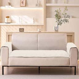 HOUSE OF QUIRK Self Design Velvet 3 Seater 2Pcs Armrest & 1Pc Sofa Cover Set-image-38