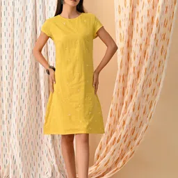 Bohemian Dream Women Embroidered Shift Dress-image-64
