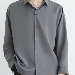 StyleCast x Revolte Men Cutaway Collar Solid Casual Shirt-image-52