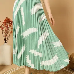 ZWERLON Printed A-Line Maxi Skirt-picture-6