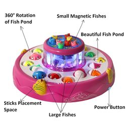 ADKD Fish Catching Game with 26 Fishes and 4 Pods with Music and Lights- Color May Vary image 4