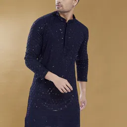 DIVISIVE Men Embroidered Kurta-picture-28