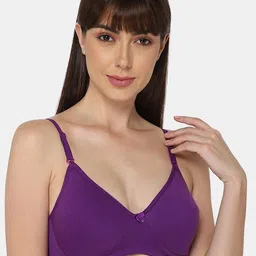 intimacy LINGERIE Solid Cotton Everyday Bra - Medium Coverage Lightly Padded-picture-45