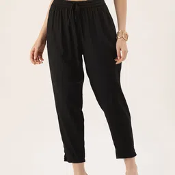 AMUKTI Women Pencil Solid Trousers-image-44