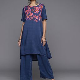 Biba Women Floral Printed Regular Kurta with Palazzos-image-8