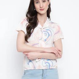 Latin Quarters Multicolor Printed Top-45